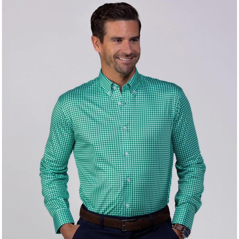Collars & Co. NWT Quattro Flex Dress Shirt With Button Down Collar - Size Small